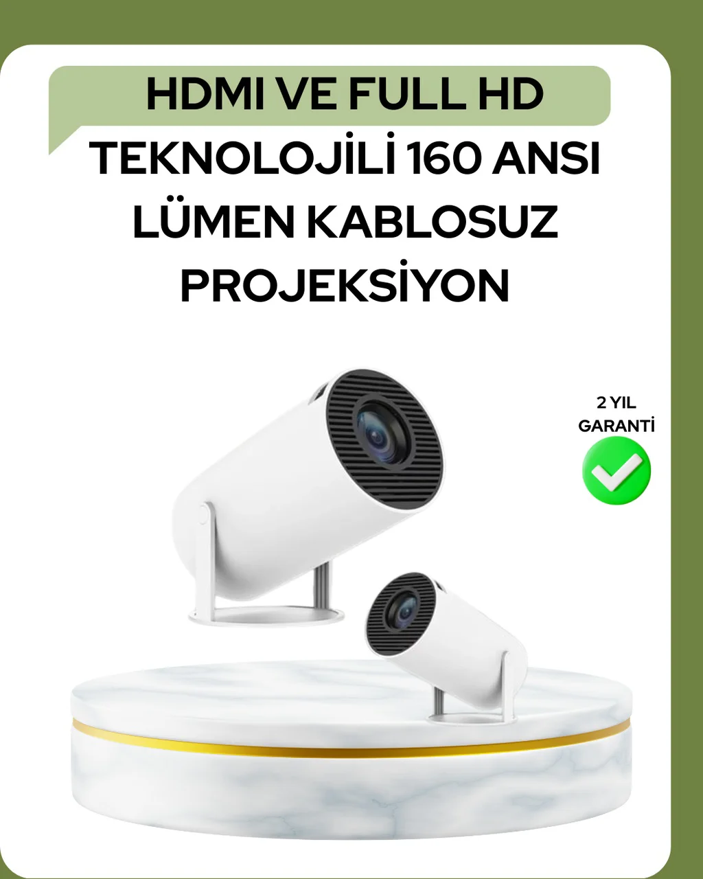 Ultra Pro Full Hd Ve 4k Destekli 130 İnç Projeksiyon Cihazı - Lisinya