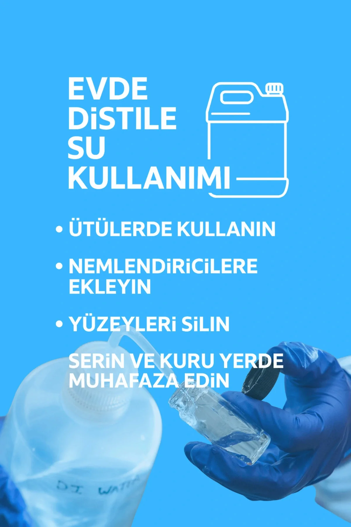 Ultra Saf Distile Su 5 Litre – Ütü, Akü, Radyatör, Akvaryum Ve Gü
