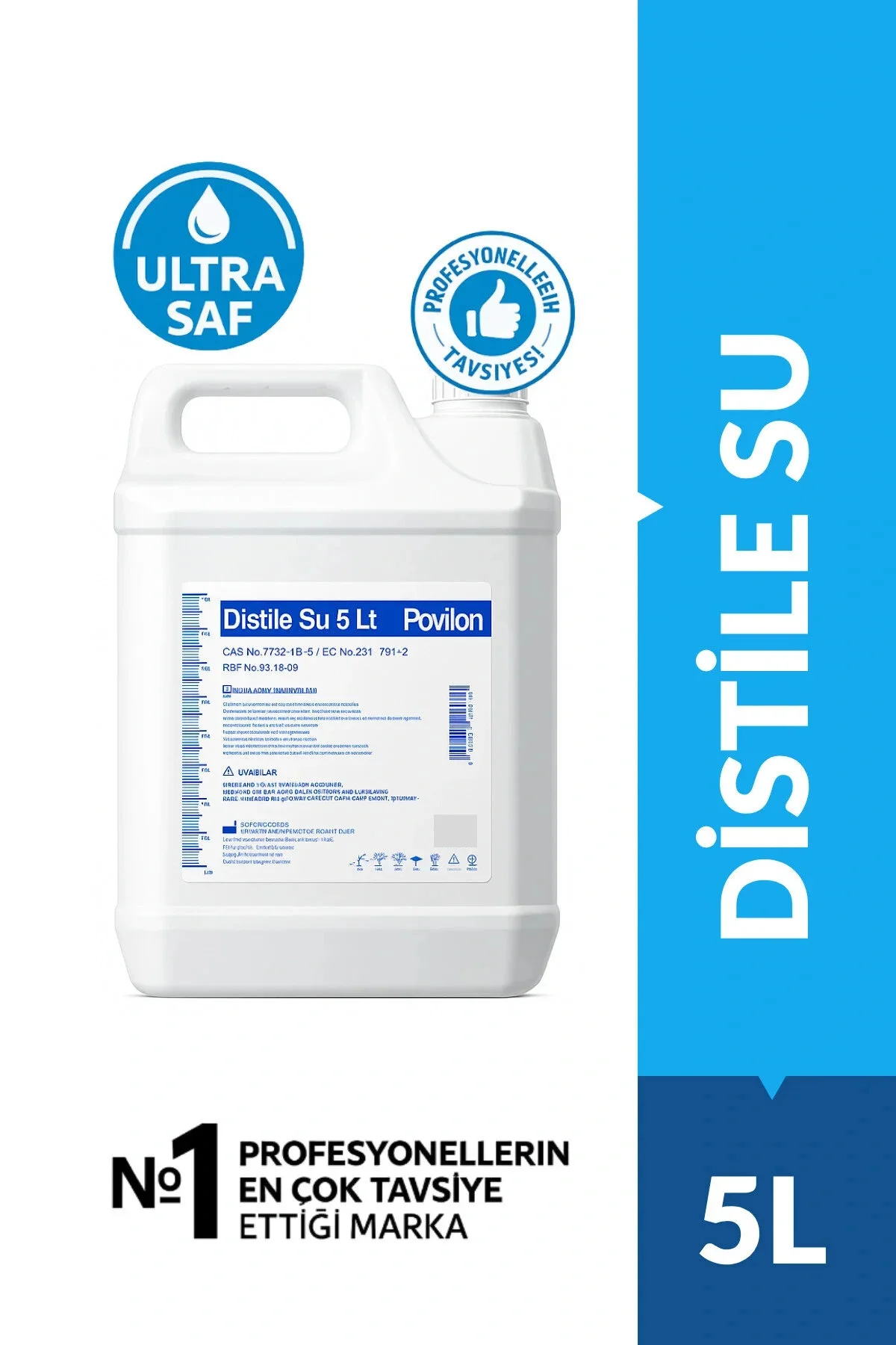 Ultra Saf Distile Su 5 Litre – Ütü, Akü, Radyatör, Akvaryum Ve Gü