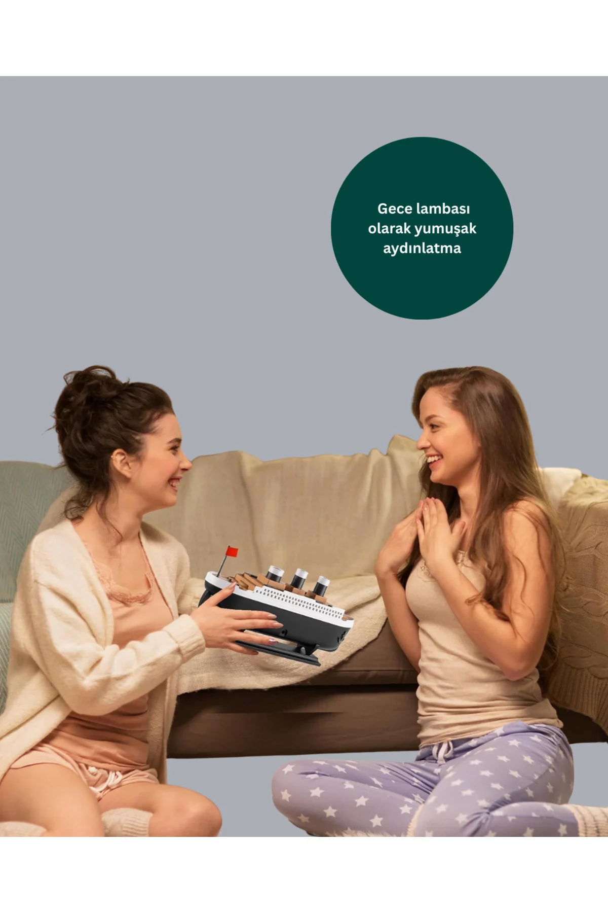 Ultra Sessiz Titanik Gemi LED Işıklı Aroma Difüzörü Oda Nemlendir Ultra Sessiz Titanik Gemi LED Işıklı Aroma Difüzörü Oda Nemlendir