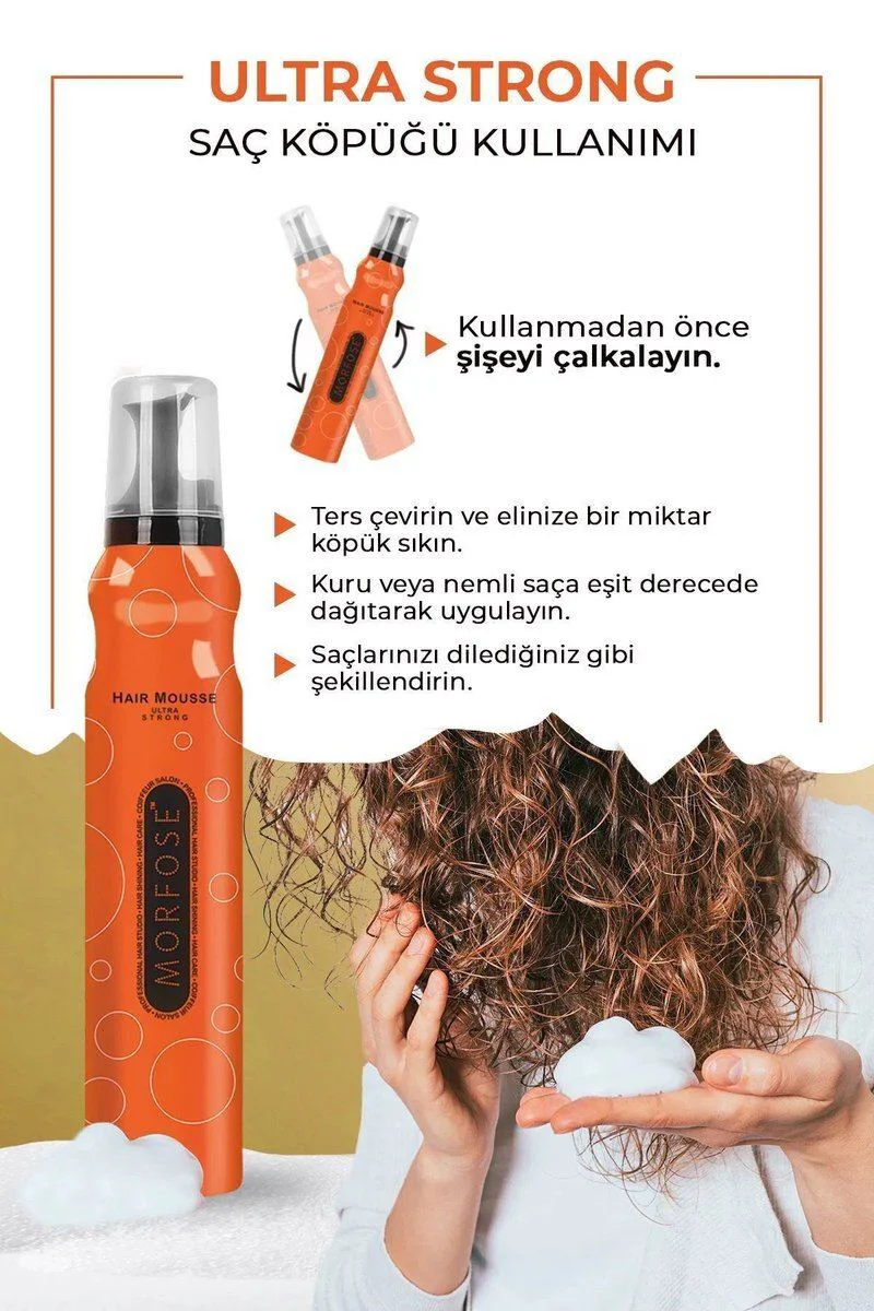Ultra Strong Saç Köpüğü 200 ML - Ultra Güçlü Tutuşlu Şekillendirici Köpük Fiyatı, Yorumları ve Özellikleri