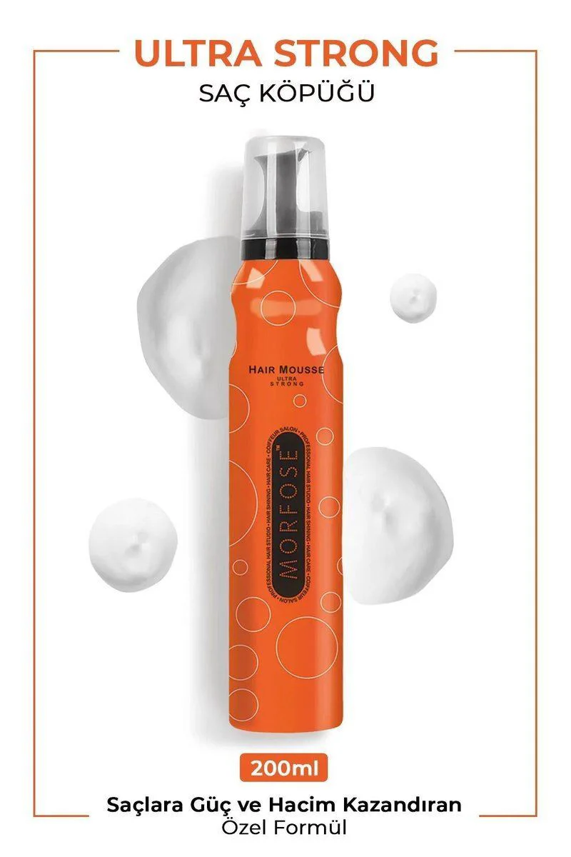 Ultra Strong Saç Köpüğü 200 ML - Ultra Güçlü Tutuşlu Şekillendirici Köpük Fiyatı, Yorumları ve Özellikleri