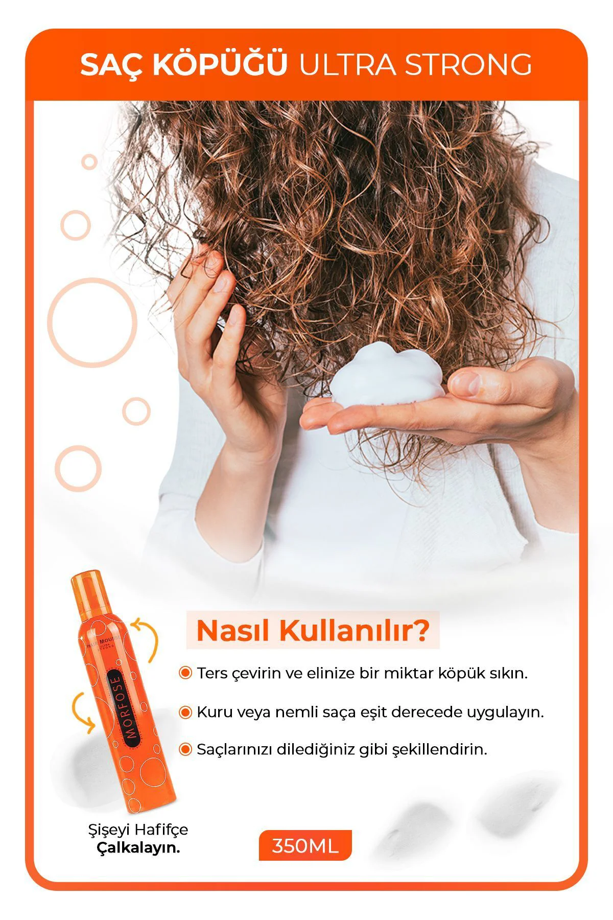 Ultra Strong Saç Köpük 350 ML - Ultra Güçlü Tutuş - mrfs