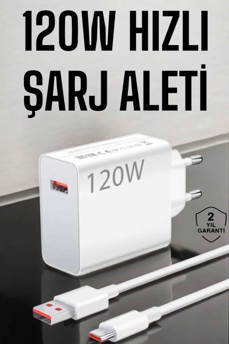 Ultra Turbo Max Şarj Aleti - 120W Type-C Hızlı Şarj Cihazı