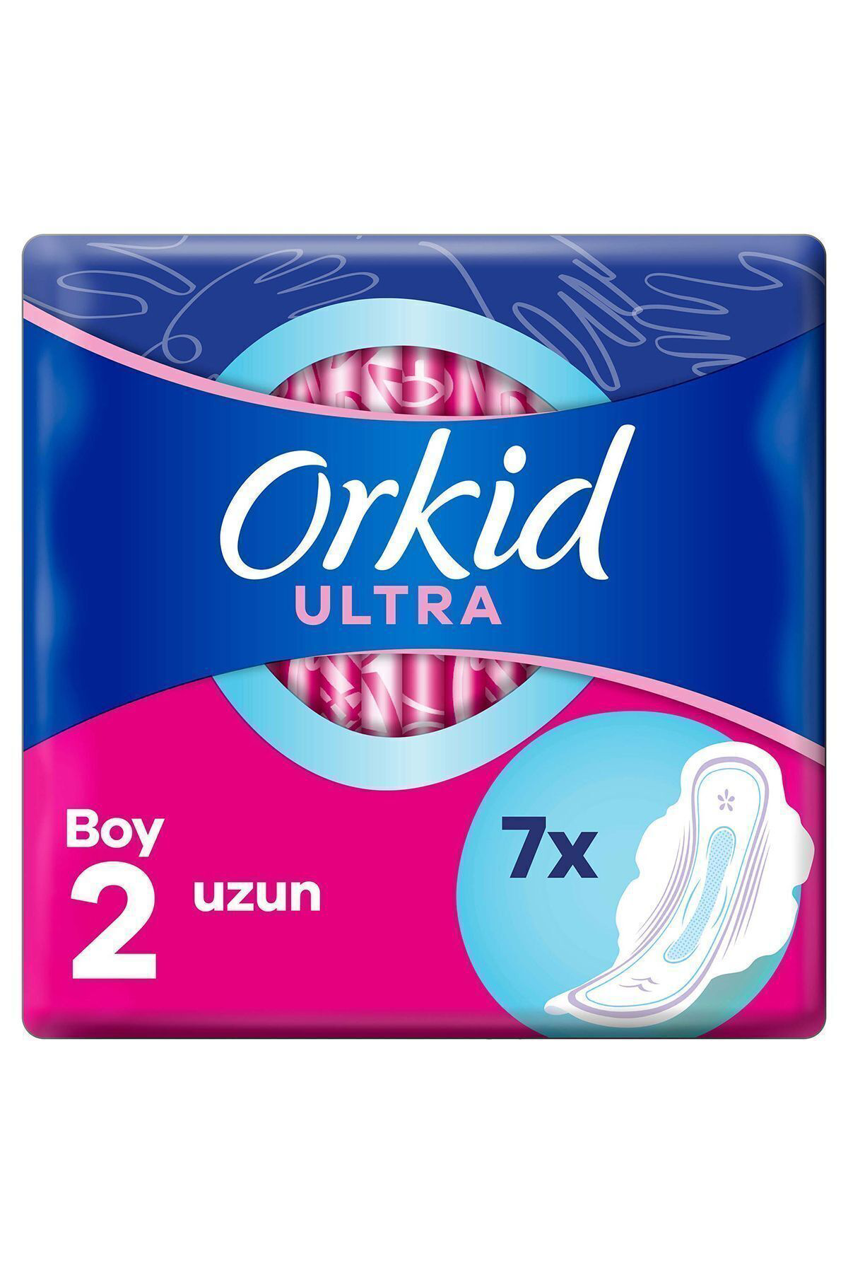 Orkid Ultra Ultra Extra Uzun Hijyenik Ped 7Li