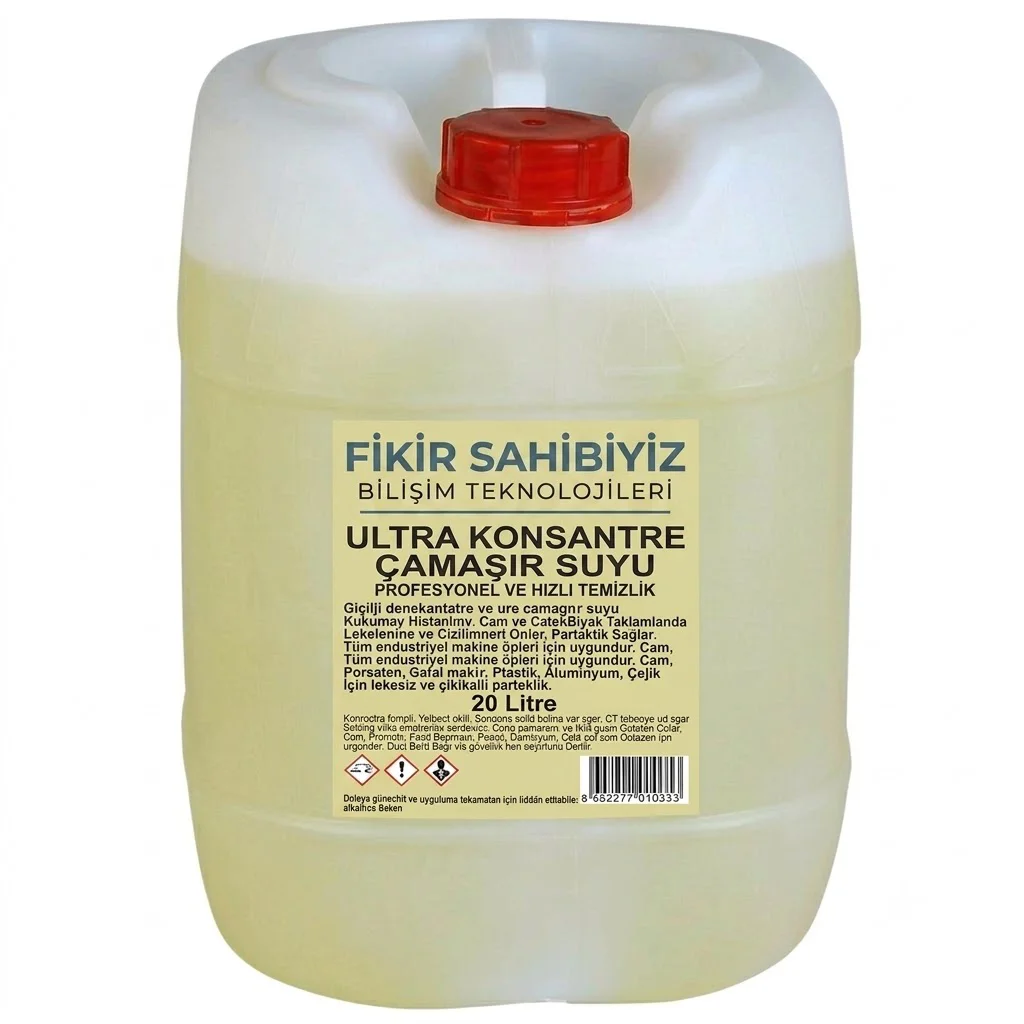 Ultra Yoğun Kıvamlı Çamaşır Suyu 20 Lt - Maksimum Hijyen Endüstri Ultra Yoğun Kıvamlı Çamaşır Suyu 20 Lt - Maksimum Hijyen Endüstri