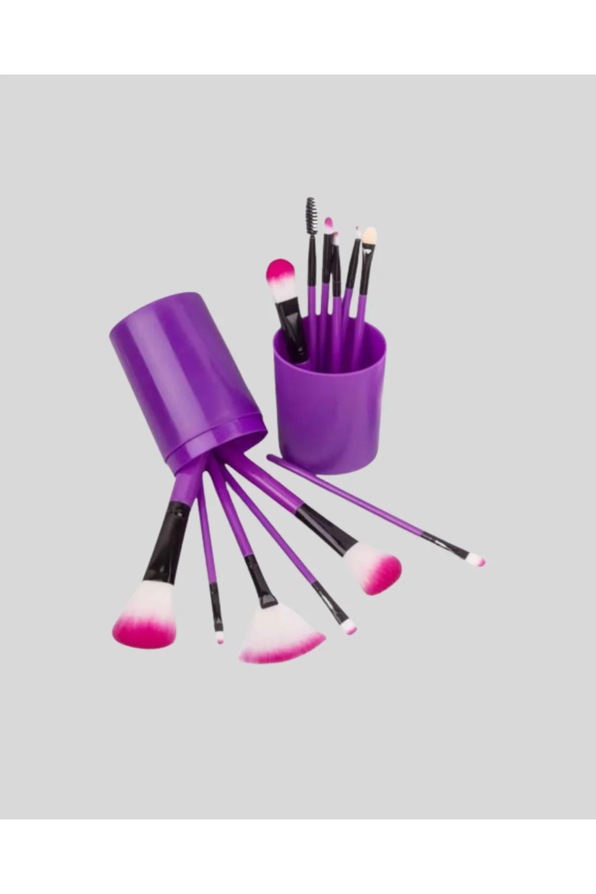 Ultra Yumuşak 12’li Makyaj Fırça Seti – Dökülme Yapmaz, Dalin Şam