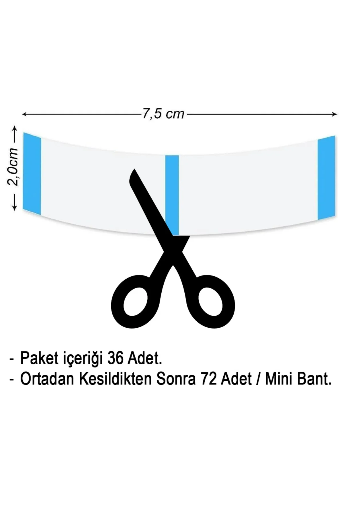 Ultra/Hold Mini's Protez Bandı 36 Adet / 72 Tabs