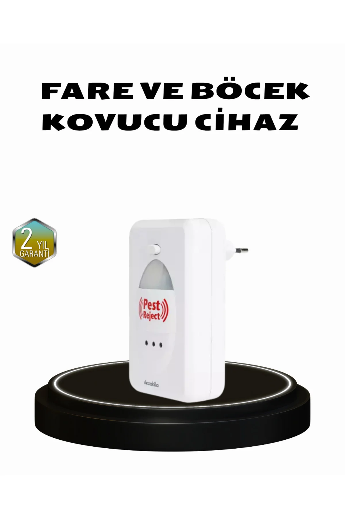 Ultrasonik Böcek ve Fare Kovucu – Doğa Dostu, Sessiz ve Etkili Sa