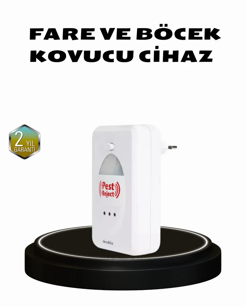 Ultrasonik Böcek ve Fare Kovucu – Sessiz, Kimyasalsız ve Doğa Dostu Koruma