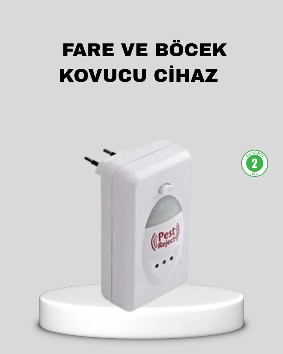 Ultrasonik Haşere Kovucu Cihaz – Sessiz, Kimyasalsız ve 360° Etkili Koruma