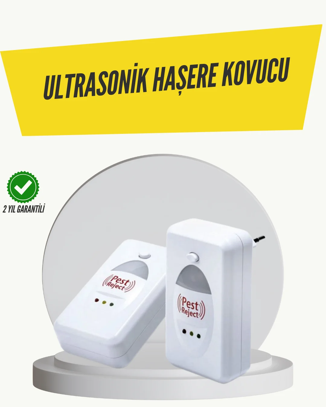Ultrasonik Haşere Kovucu Cihaz 150 m2 Etki Alanı Ultrasonik Haşere Kovucu Cihaz 150 m2 Etki Alanı