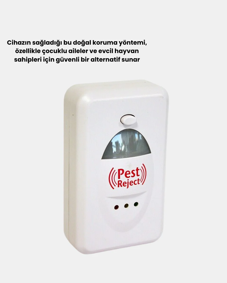 Ultrasonik Haşere Kovucu Cihaz – Sessiz, Kimyasalsız ve 360° Etkili Koruma