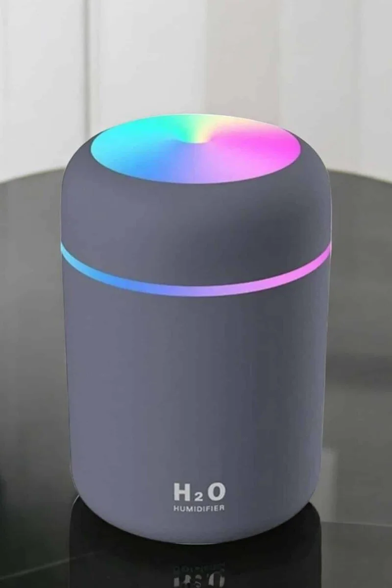 Ultrasonik Mini Hava Nemlendirici ve Temizleyici - Aromaterapi, USB Güç, LED Işık