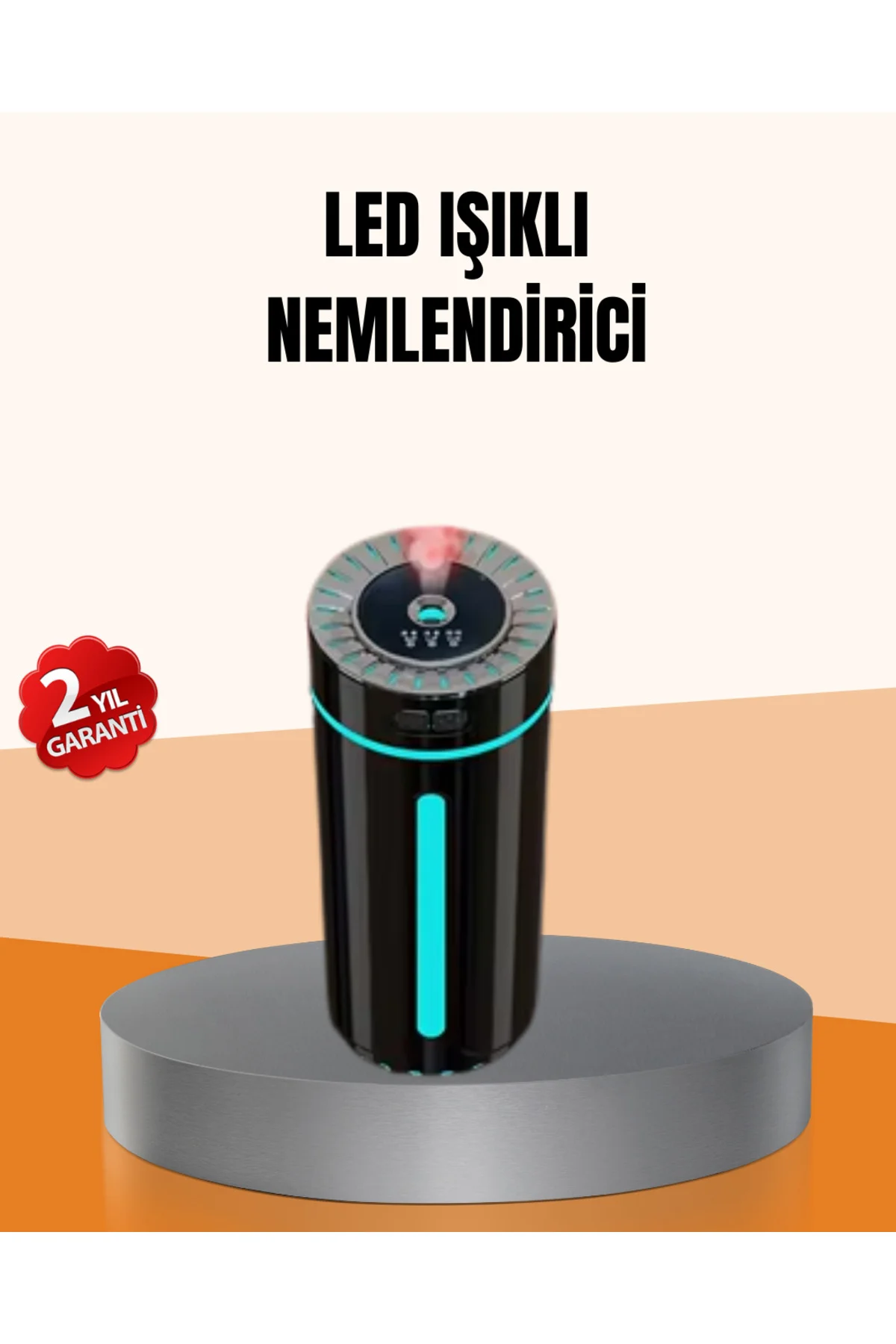 Ultrasonik Nemlendirici LED Işıklı Aromaterapi Difüzör Sessiz Çalışma