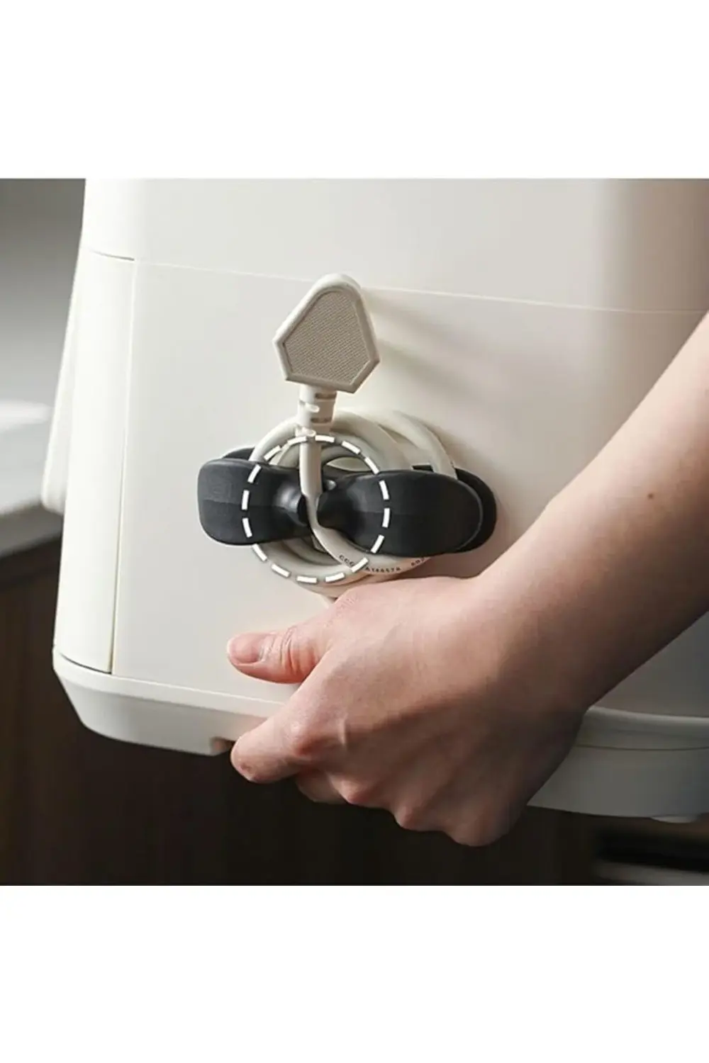 uludgshop Kablo Tutucu Silikon Kordon Sarıcı Kablo Yönetici Klips