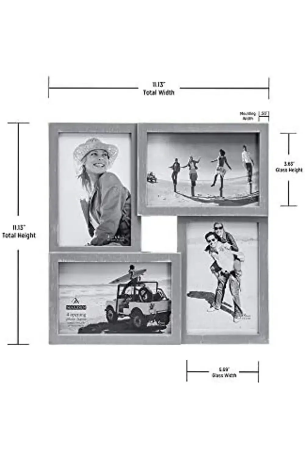 Uluslararası Tasarımlar Yapboz Duvar Kolajları Berkshire Gri Yıka