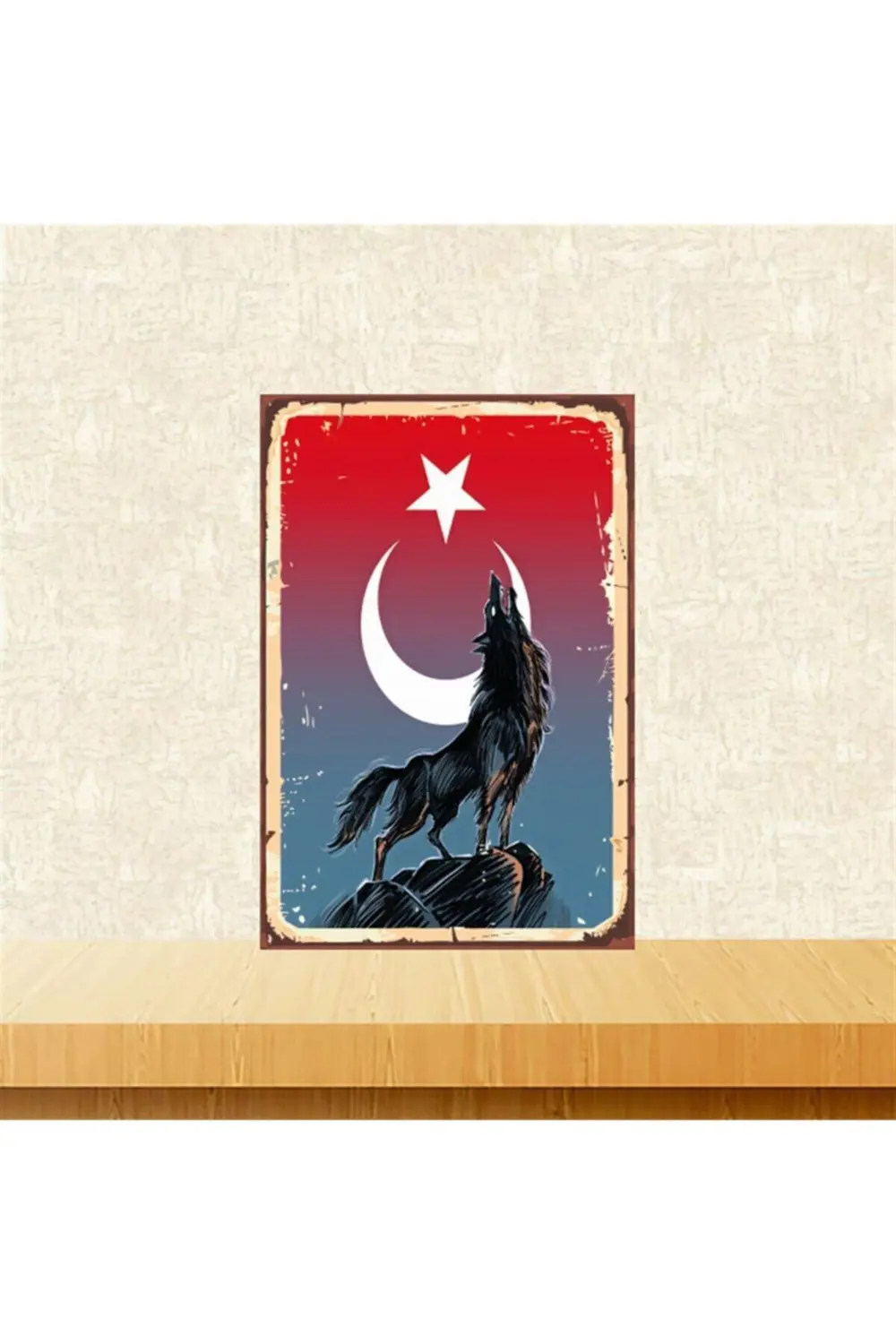 Uluyan Kurt Tasarımlı 20-30 Cm Retro Ahşap Tablo Tkfx4552