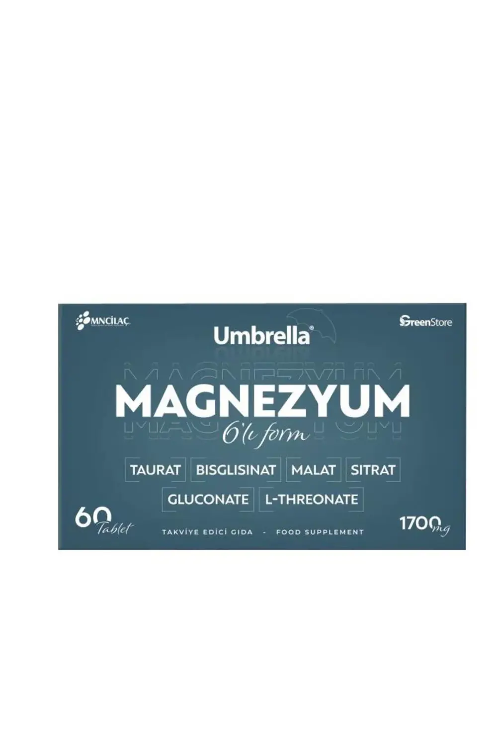 Umbrella Magnezyum 6 lı Form 60 Tablet