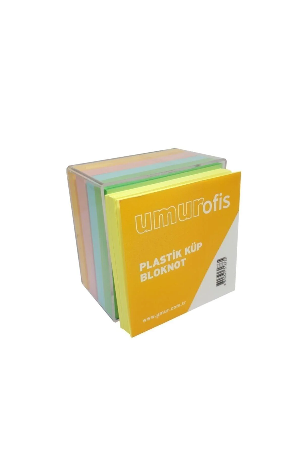 Umur Plastik Kutulu Renkli Küp Blok 8.5x8.5cm Kx