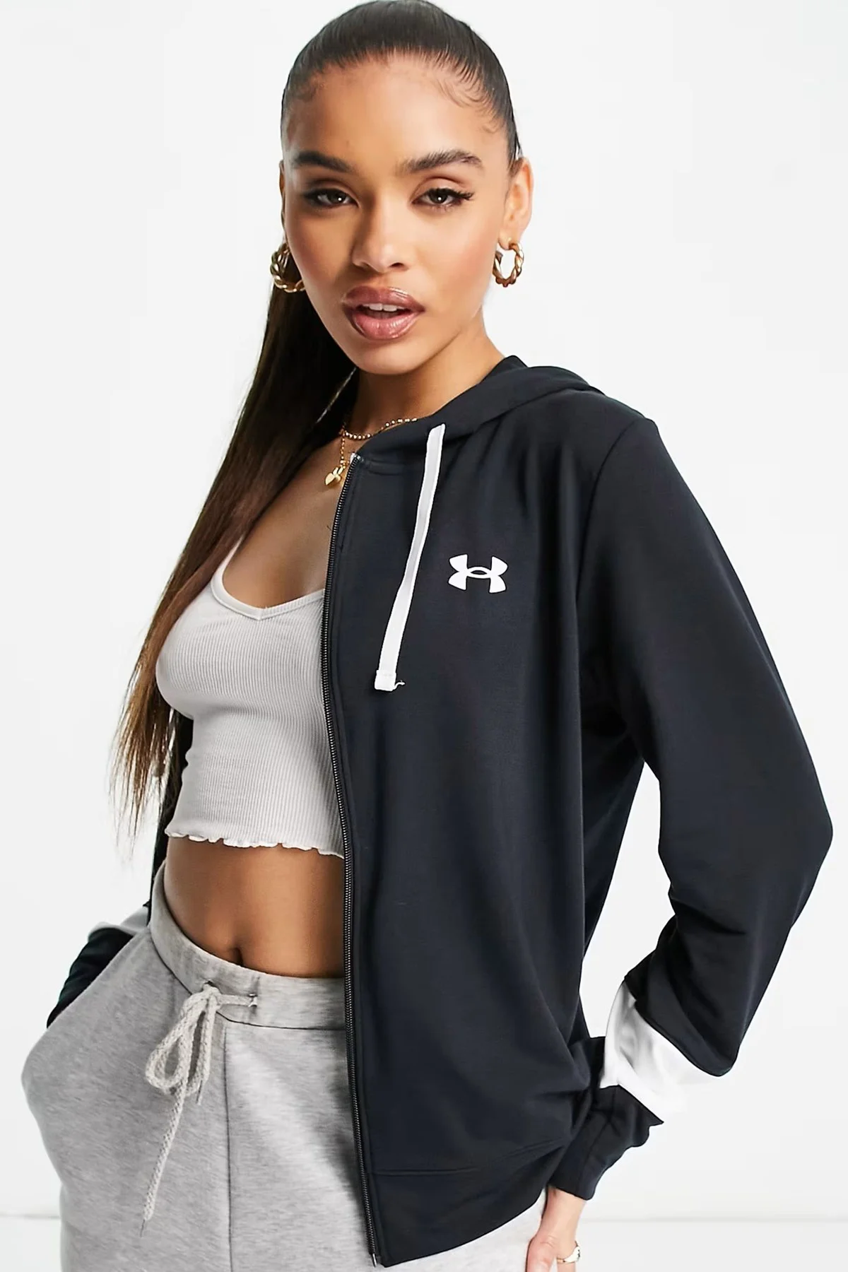 Under Armour Rival Terry CB Womens Hoodie Kadın Kapüşonlu Tam Boy Fermuarlı Sweatshirt Siyah Under Armour Rival Terry CB Womens Hoodie Kadın Kapüşonlu Tam Boy Fermuarlı Sweatshirt Siyah Fiyatı, Yorumları ve Özellikleri