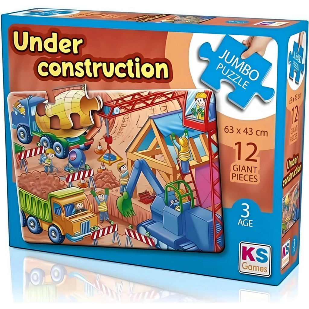 Under Construction Jumbo 12 Parça Puzzle Under Construction Jumbo 12 Parça Puzzle