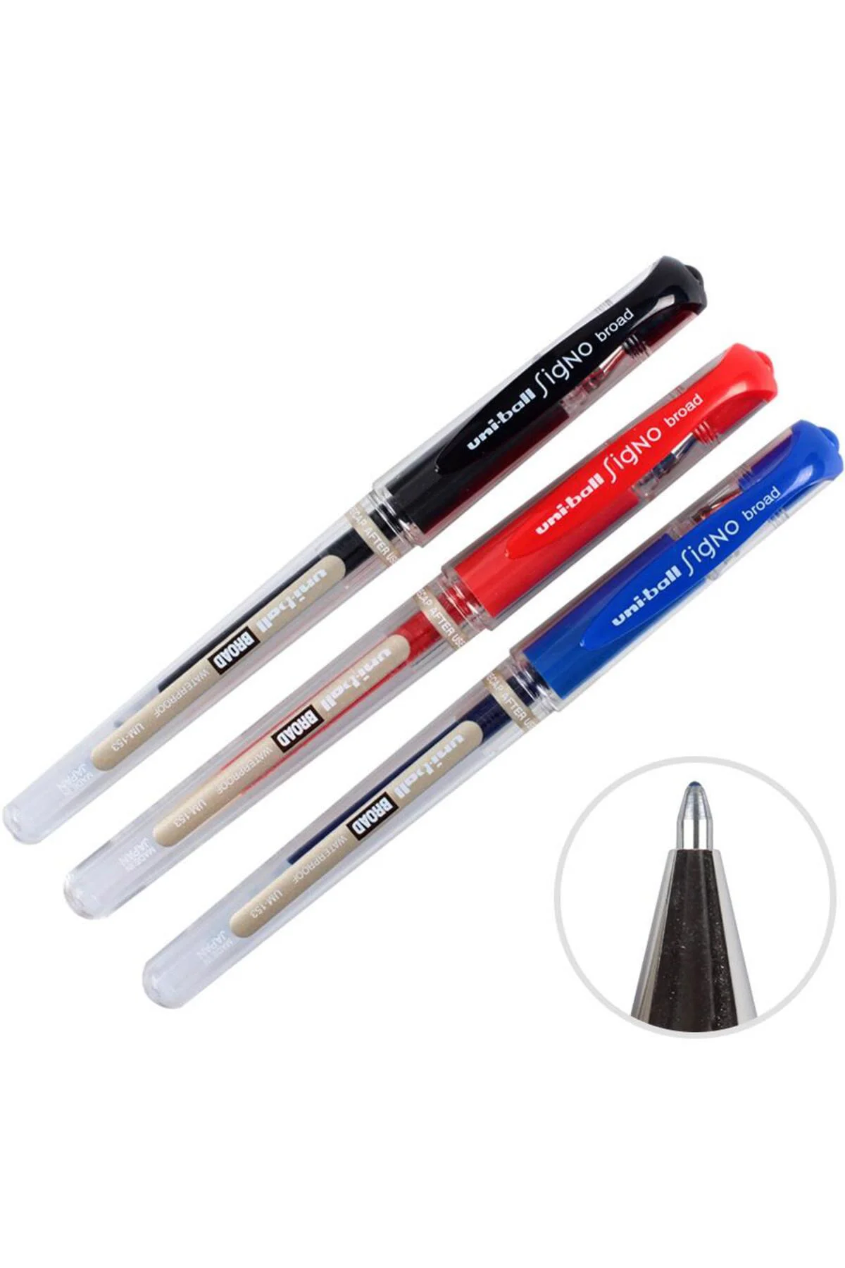 Uni-ball Um-153 Signo Broad Imza Kalemi Karışık Renk 3'lü Paket