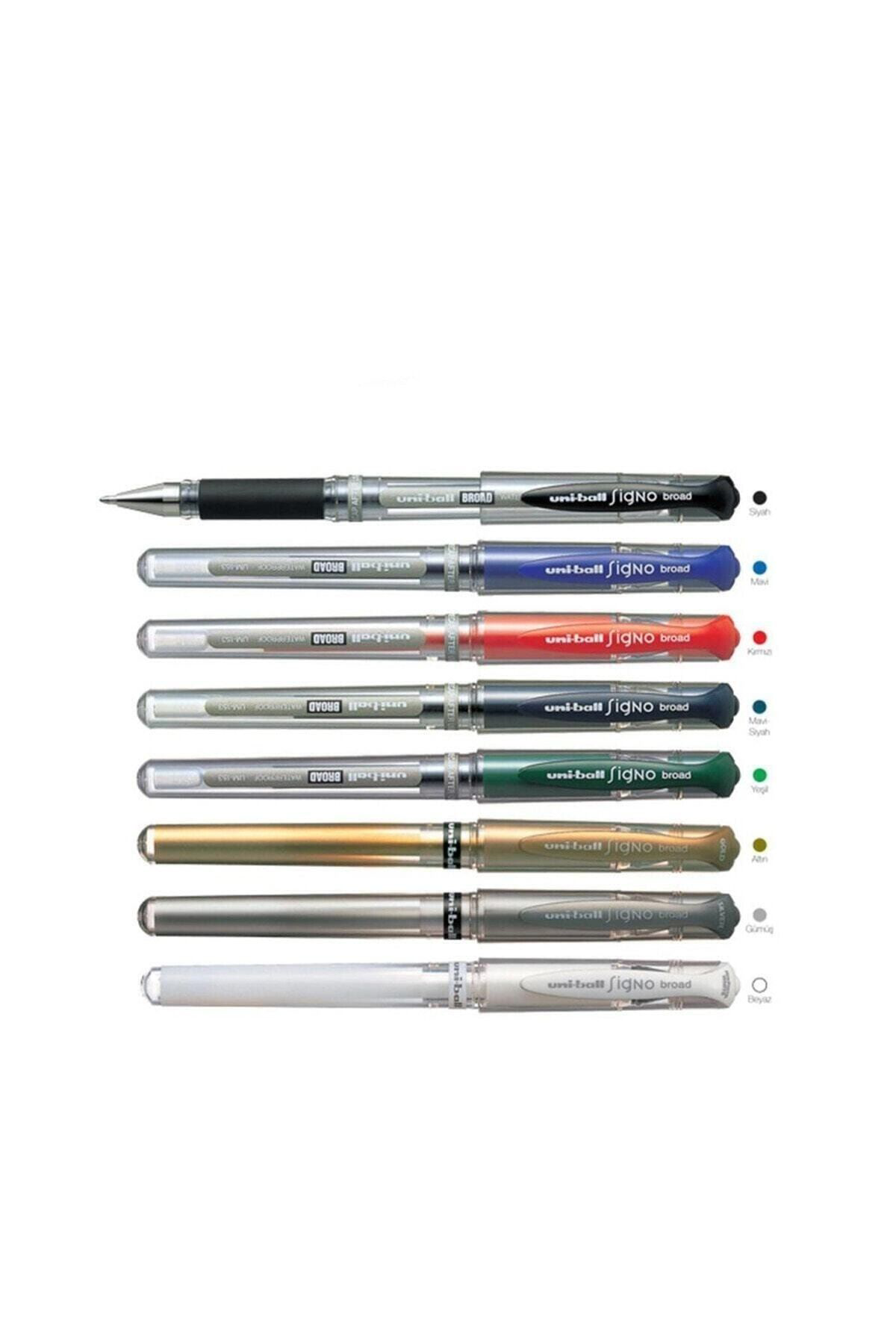 Uni -ball Um-153 Beyaz Broad Jel Kalem