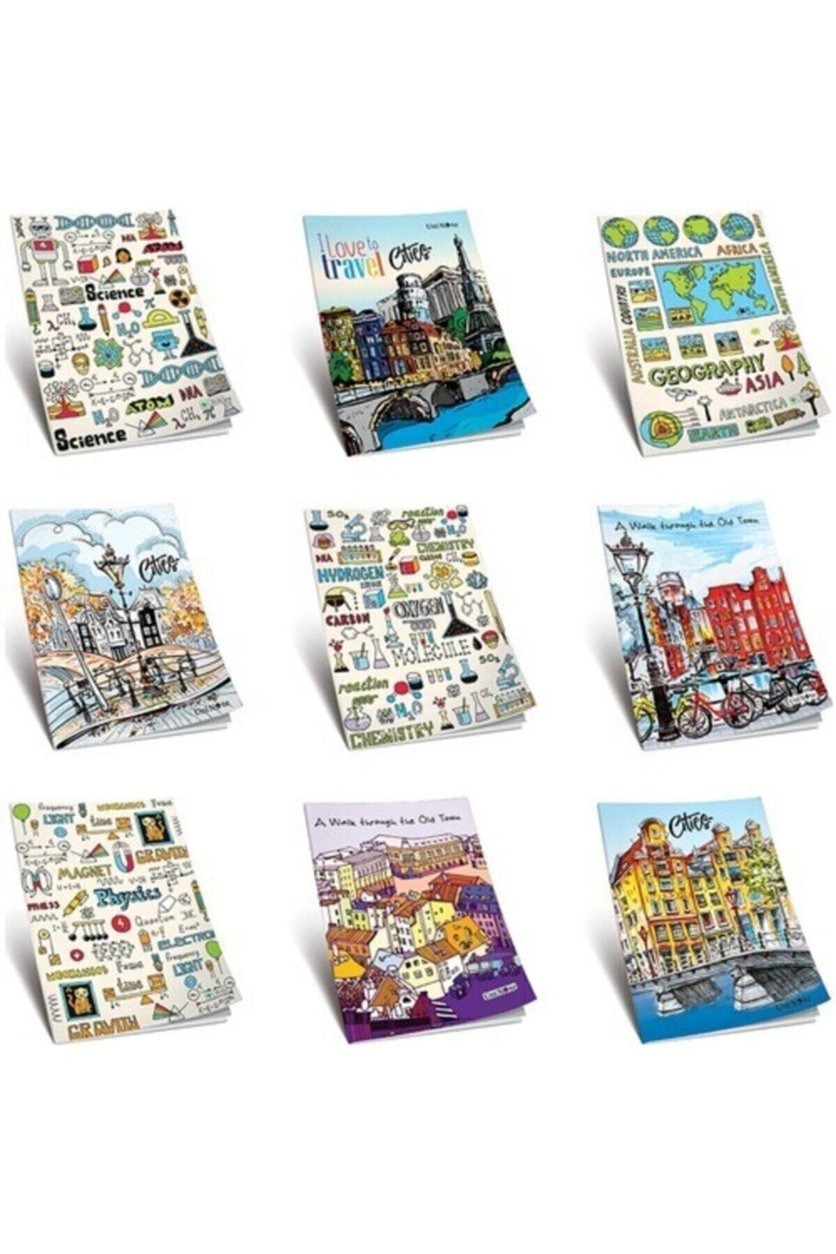 Uninote Uni Note A4 Colormaxi Kaye Defter (Dikişli) Karton Kapak Çizgili