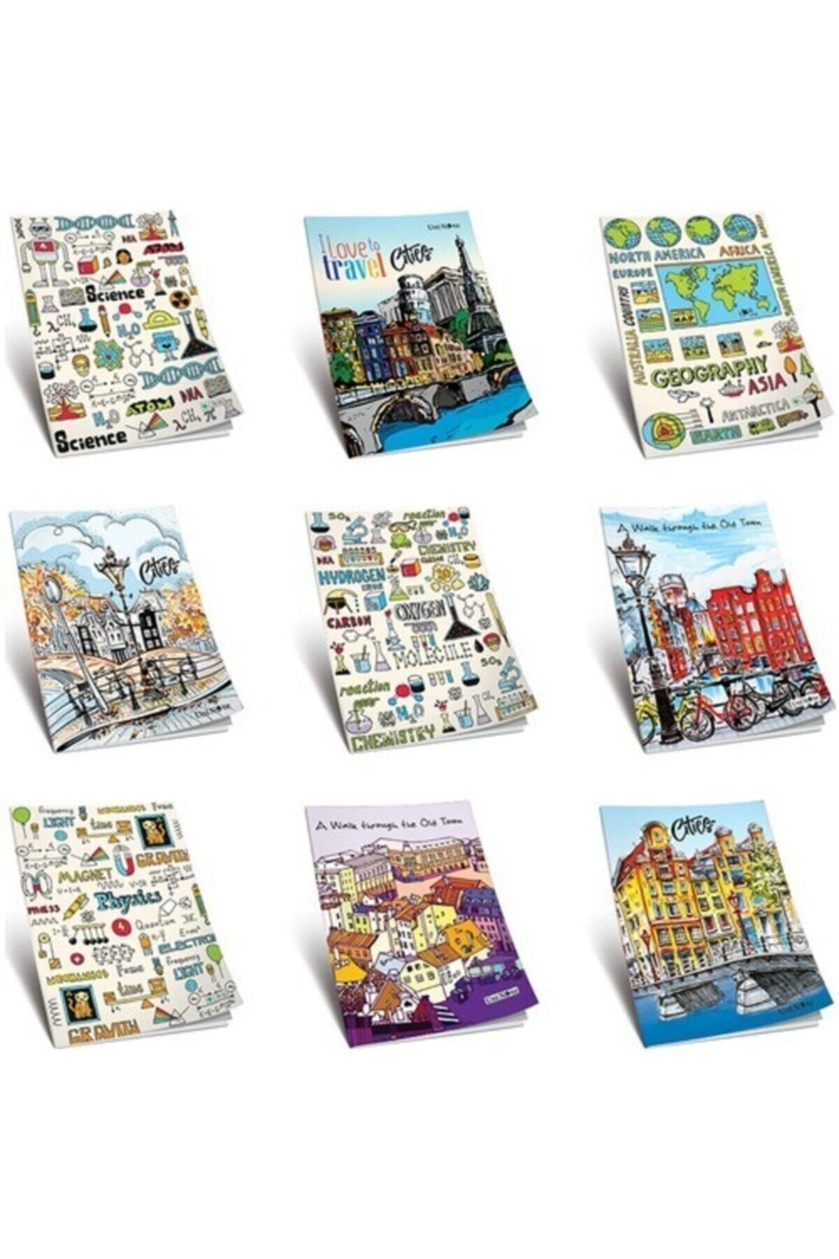 Uninote Uni Note A4 Colormaxi Kaye Defter (Dikişli) Karton Kapak Çizgili