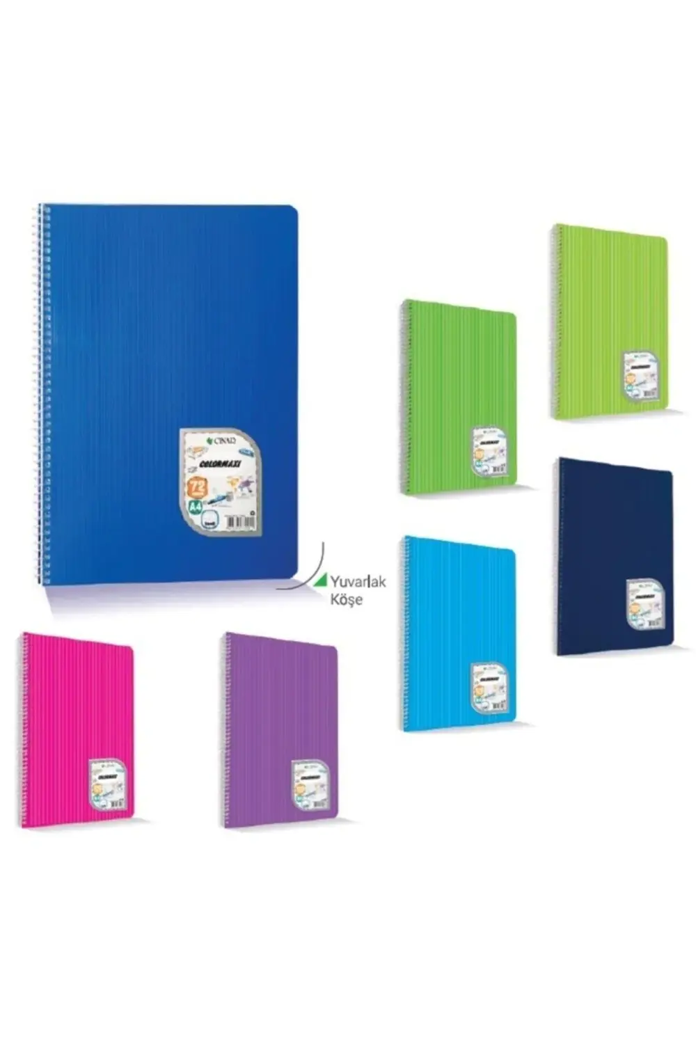 Uni Note Colormaxi A4 Spiralli Defter Plastik Kapak 144 Yaprak Ka