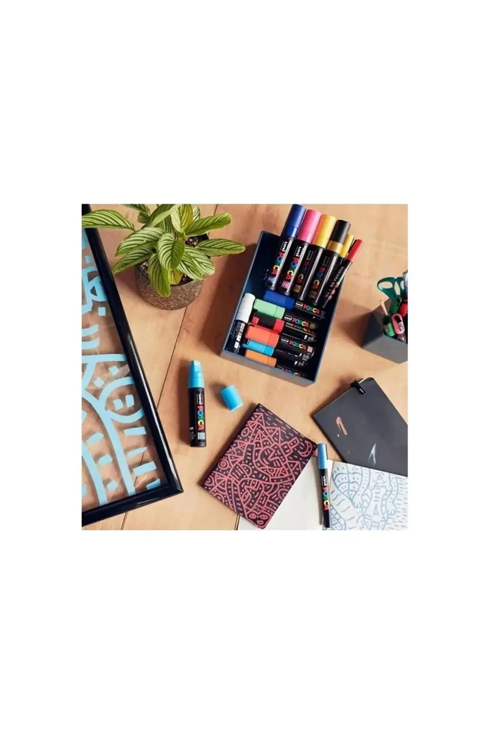 UNİ POSTER MARKÖRÜ POSCA SET PC-5M/8C ANA RENK 8 Lİ