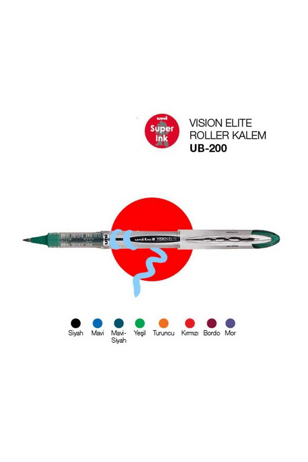 Uni Ub-200 Kırmızı 0.8 mm Roller Kalem