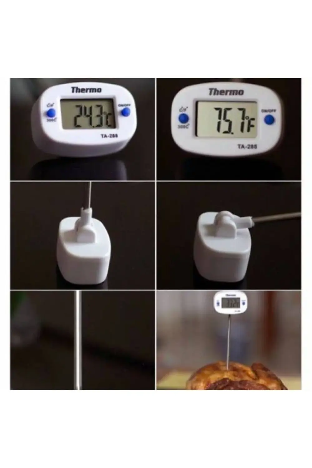 Unichrome Multi Purpose Dijital Gıda Termometresi - Oynar Başlıkl