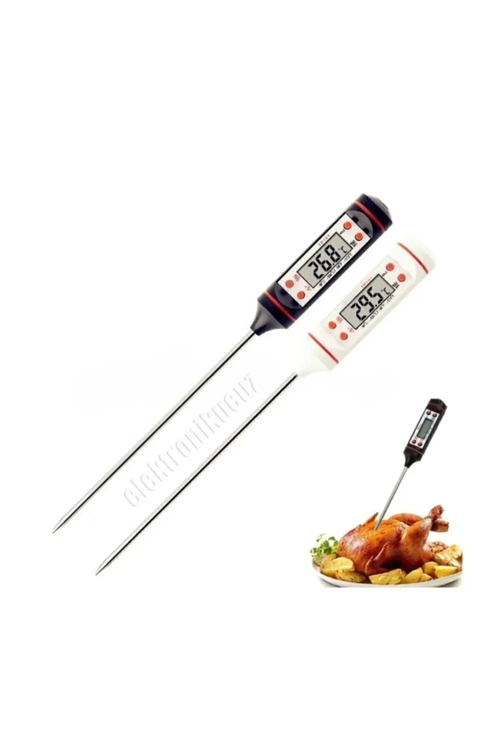 Unichrome Termometre Dijital Çubuk Saplamalı Gıda Için Labaratuva
