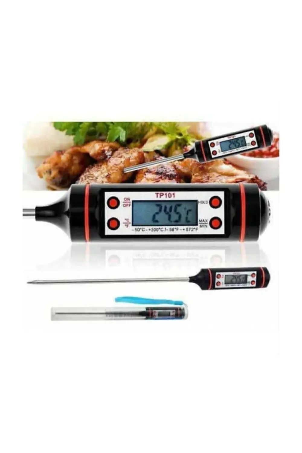 Unichrome Termometre Dijital Çubuk Saplamalı Gıda Için Labaratuva