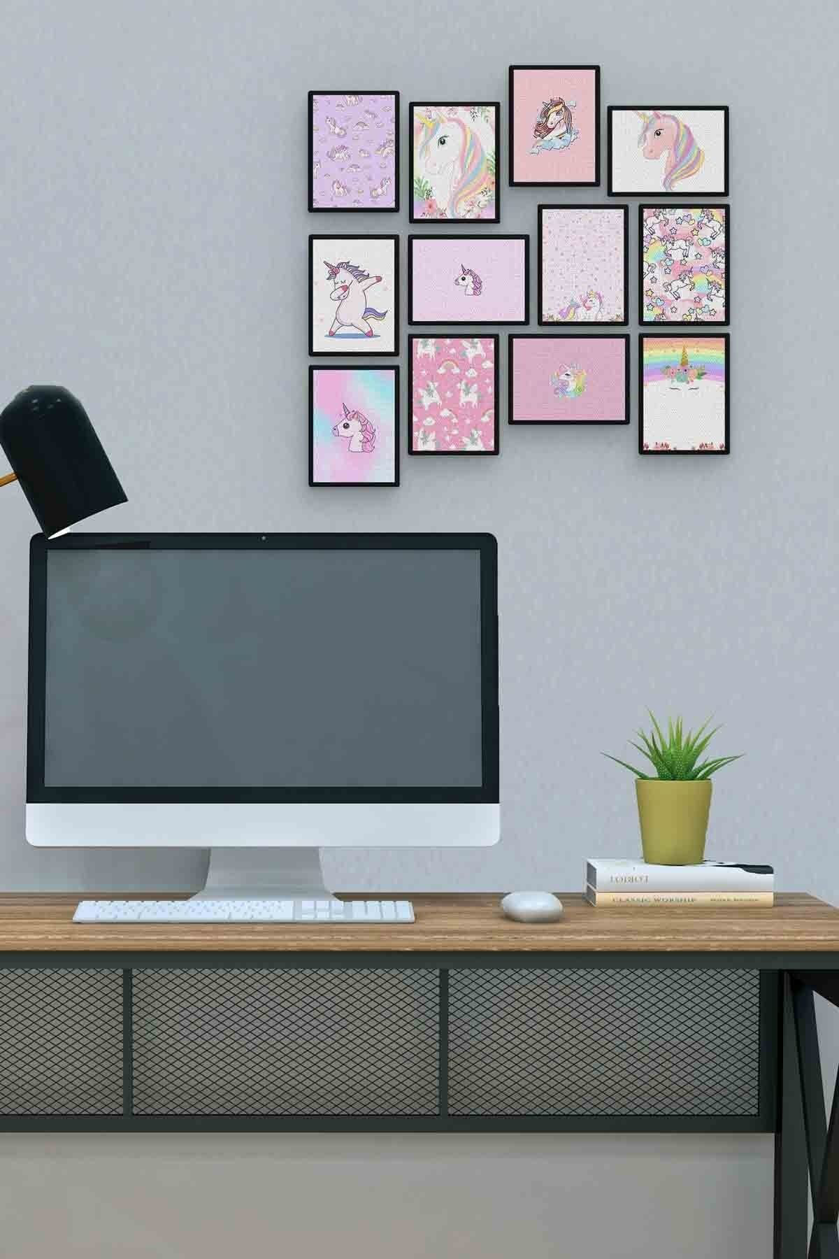 Unicorn 12 Parça Mdf (ahşap) Tablo Ofis Boyu 