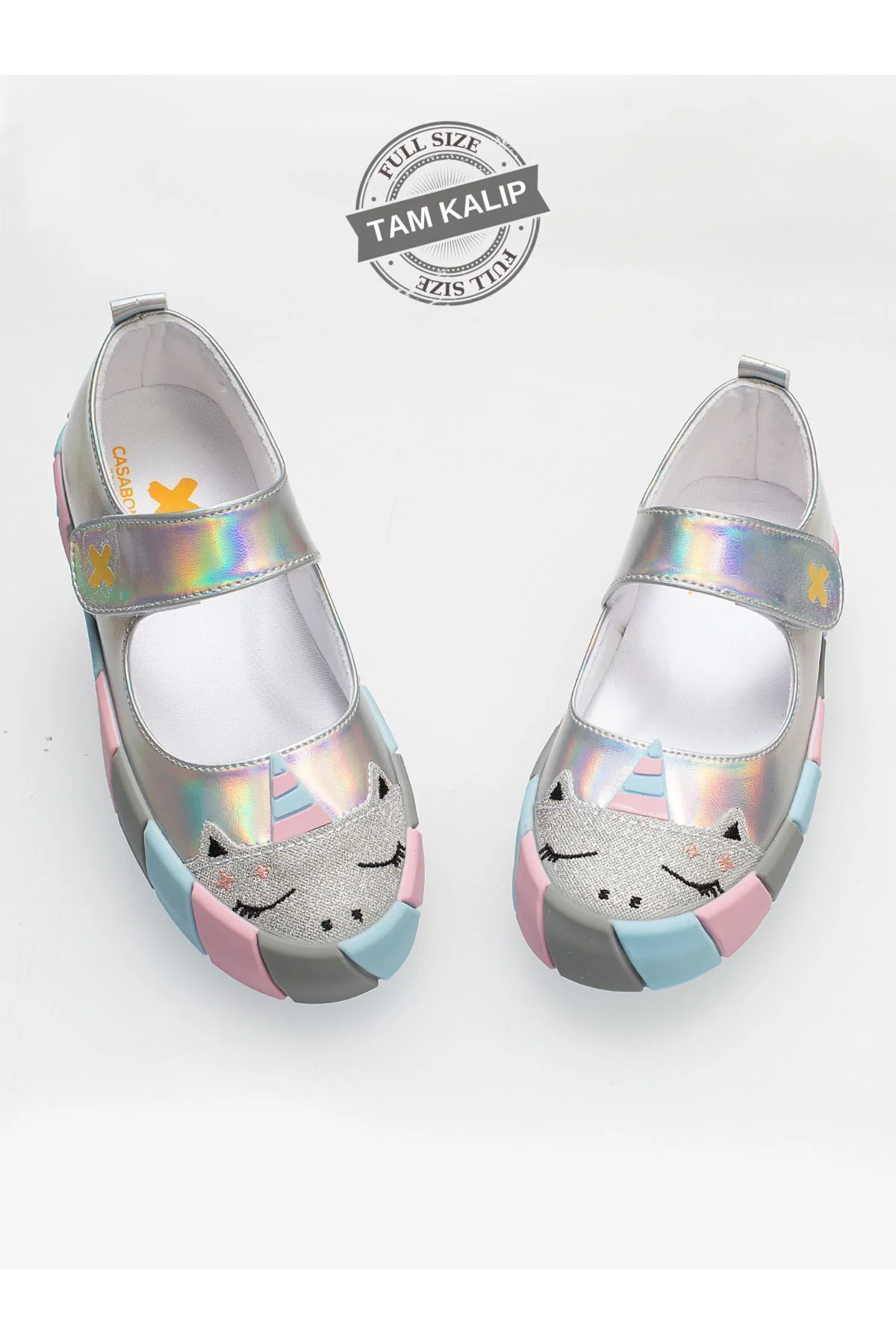 Unicorn 3d Hologram Kız Çocuk Babet Sneaker Unicorn 3d Hologram Kız Çocuk Babet Sneaker