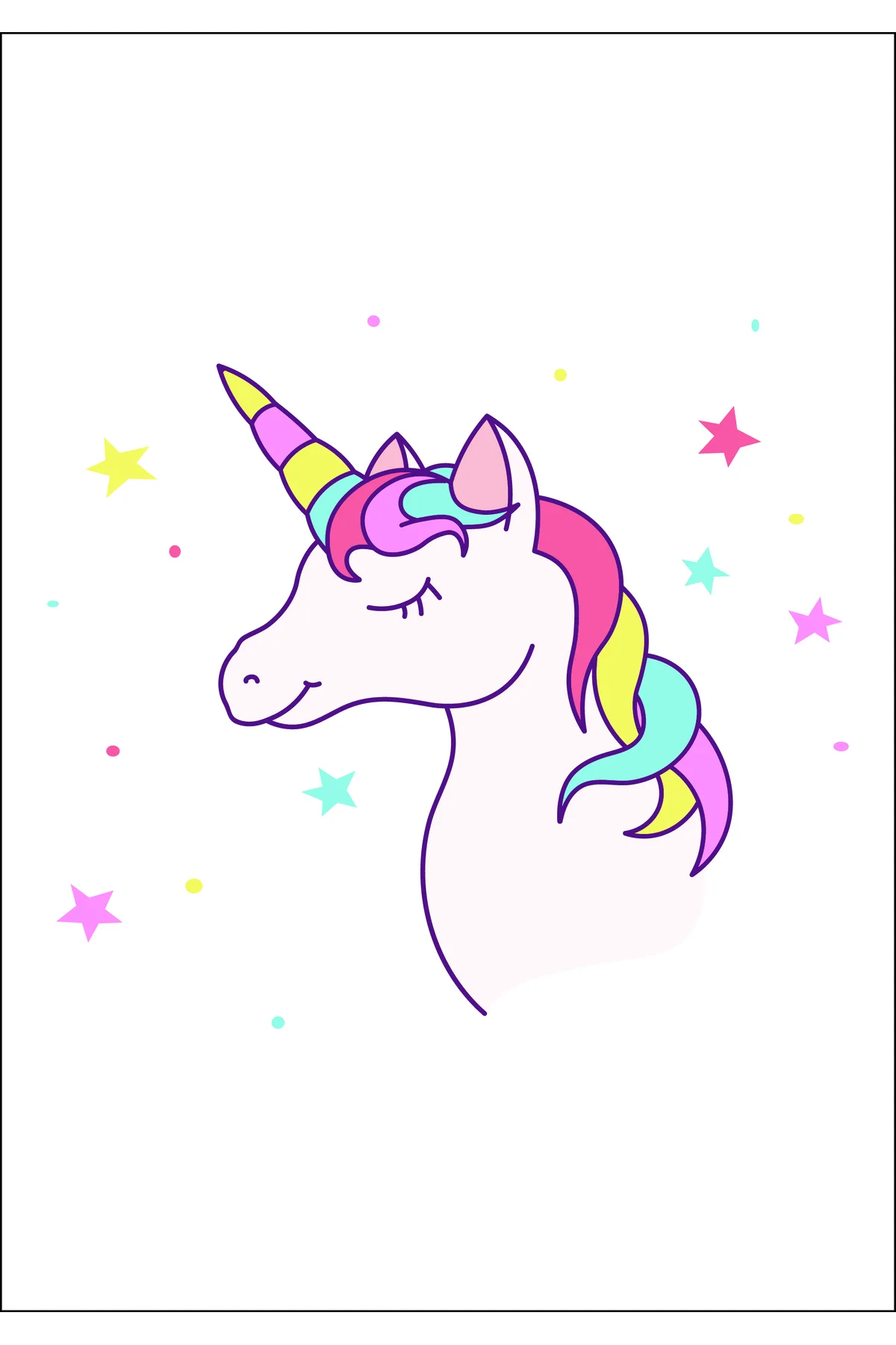 Unicorn Doğum Günü Partisi Seti Unicorn Parti Süsleri Kız Çocuk K
