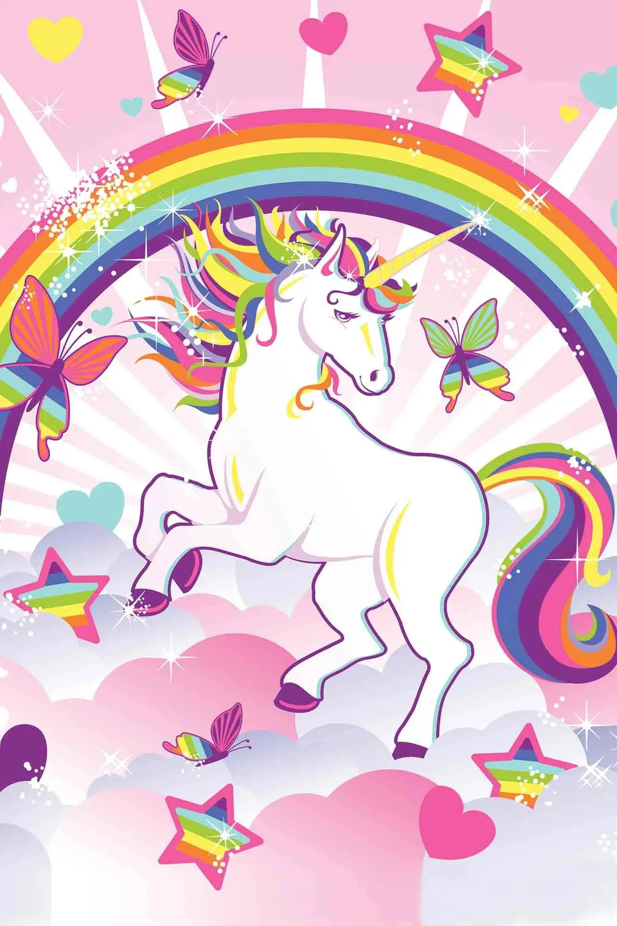 Unicorn Doğum Günü Partisi Seti Unicorn Parti Süsleri Kız Çocuk K