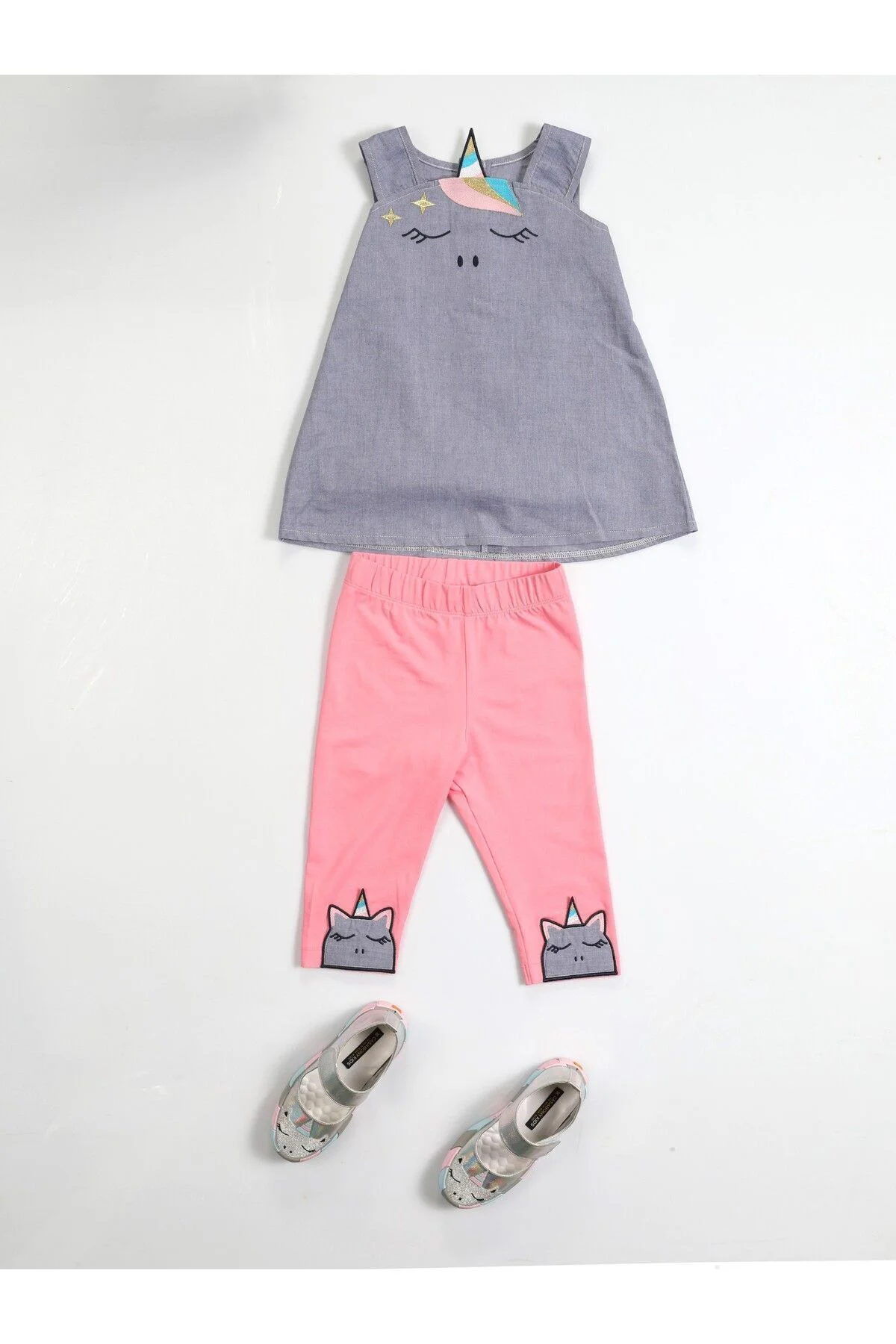 Unicorn Dokuma Tunik + Tayt Takım