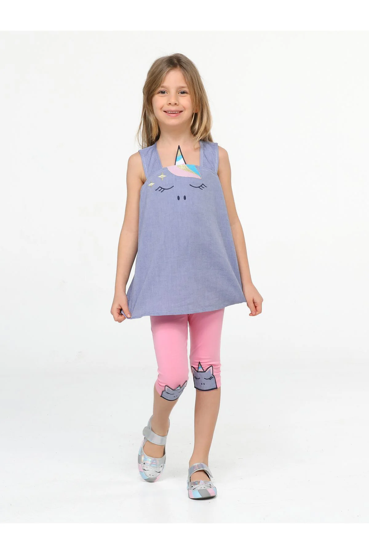 Unicorn Dokuma Tunik + Tayt Takım