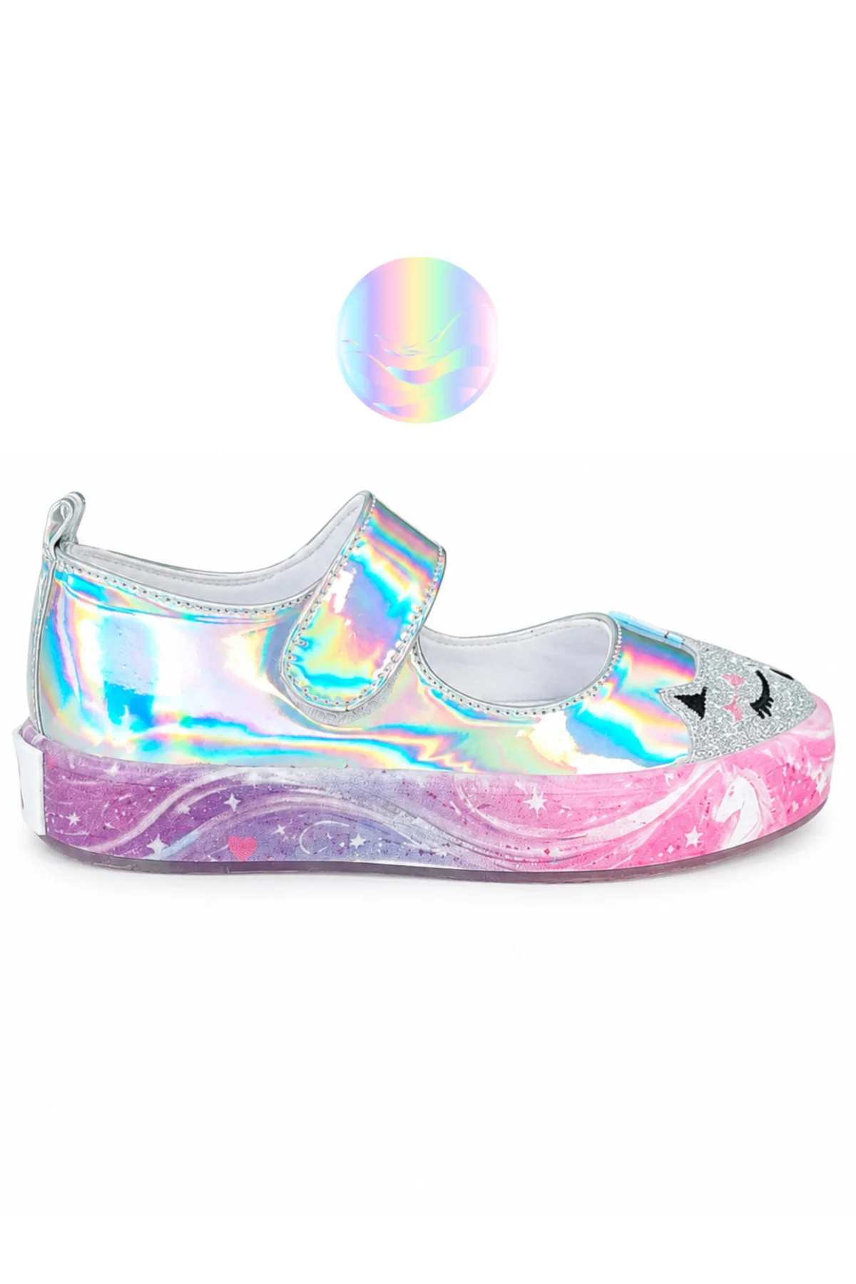 Unicorn Dream Hologram Kız Çocuk Babet Sneakers