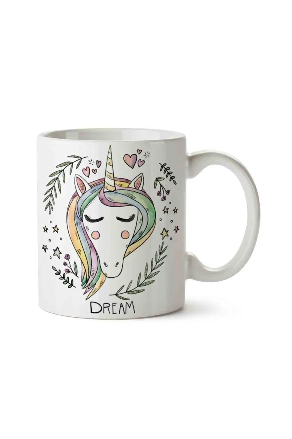 Unicorn Dream Sevimli Horse Porselen Kupa Bardak