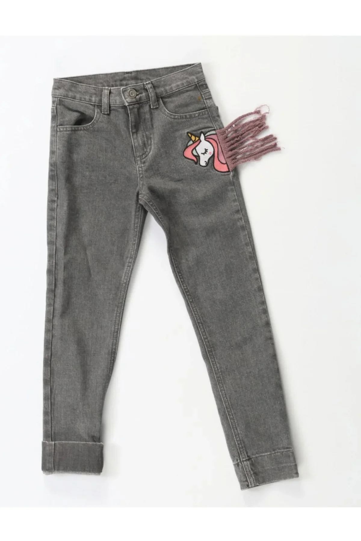 Unicorn Grey Washed Kız Çocuk Jeans Unicorn Grey Washed Kız Çocuk Jeans