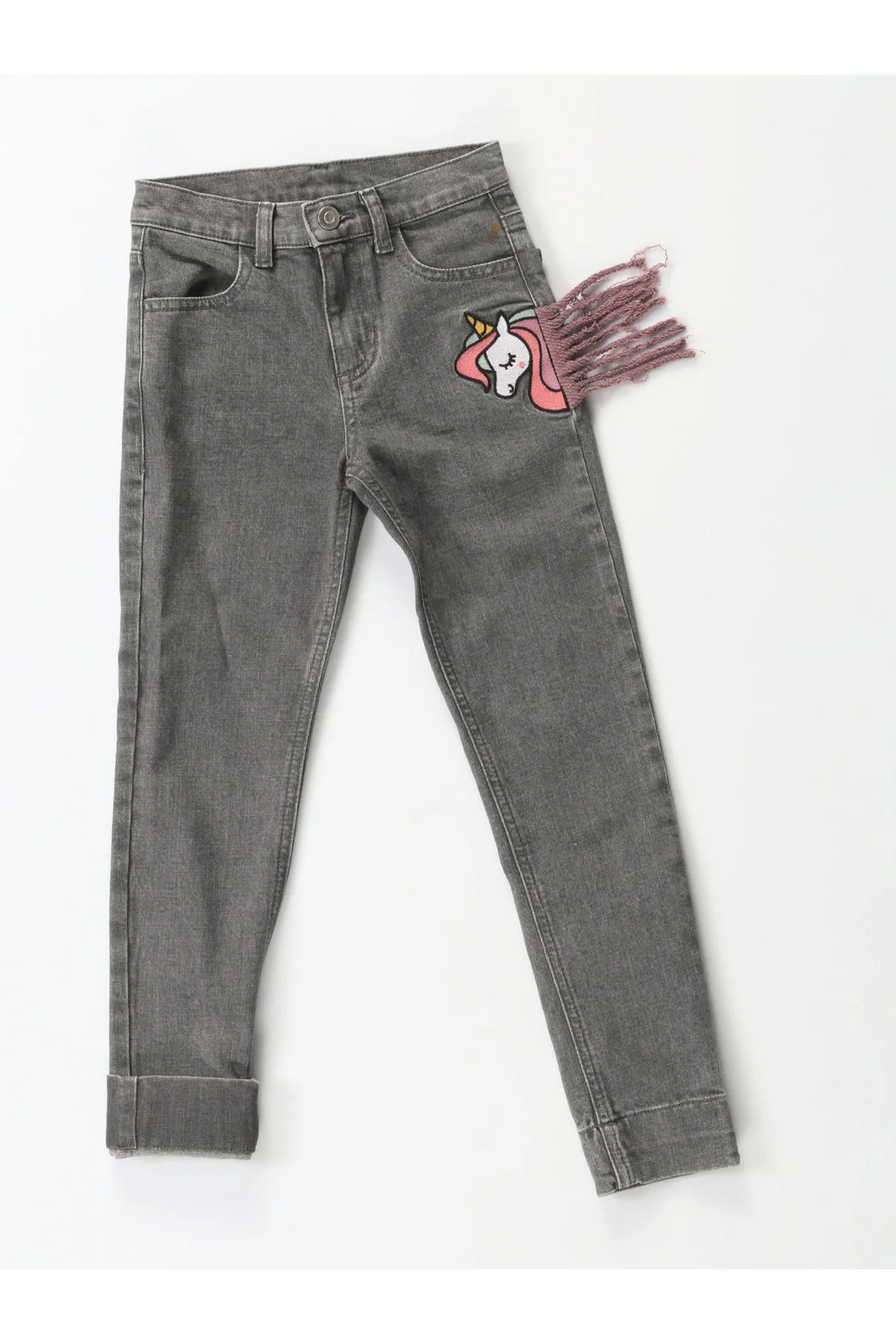 Unicorn Grey Washed Kız Çocuk Jeans Unicorn Grey Washed Kız Çocuk Jeans