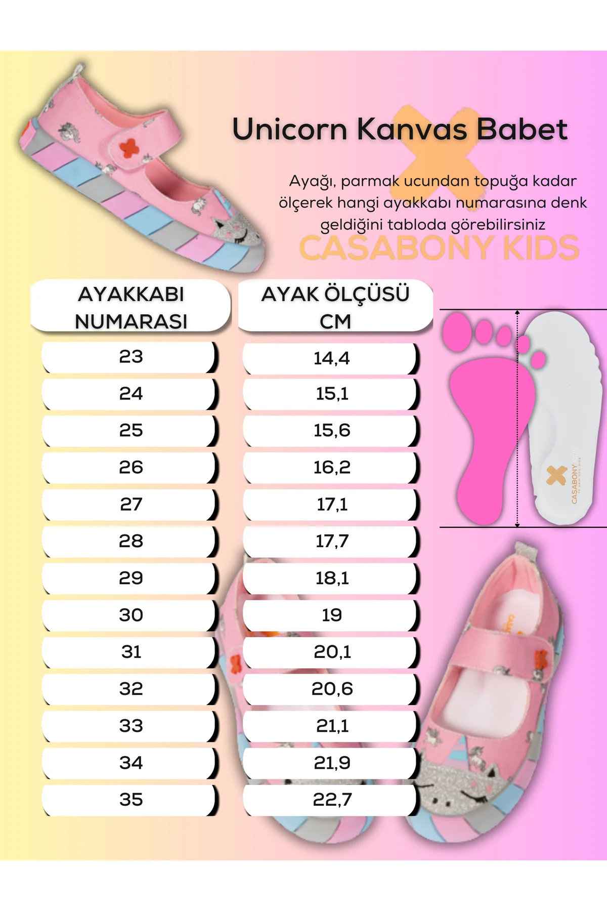 Unicorn Kanvas 3D Kız Çocuk Babet Sneaker Unicorn Kanvas 3D Kız Çocuk Babet Sneaker