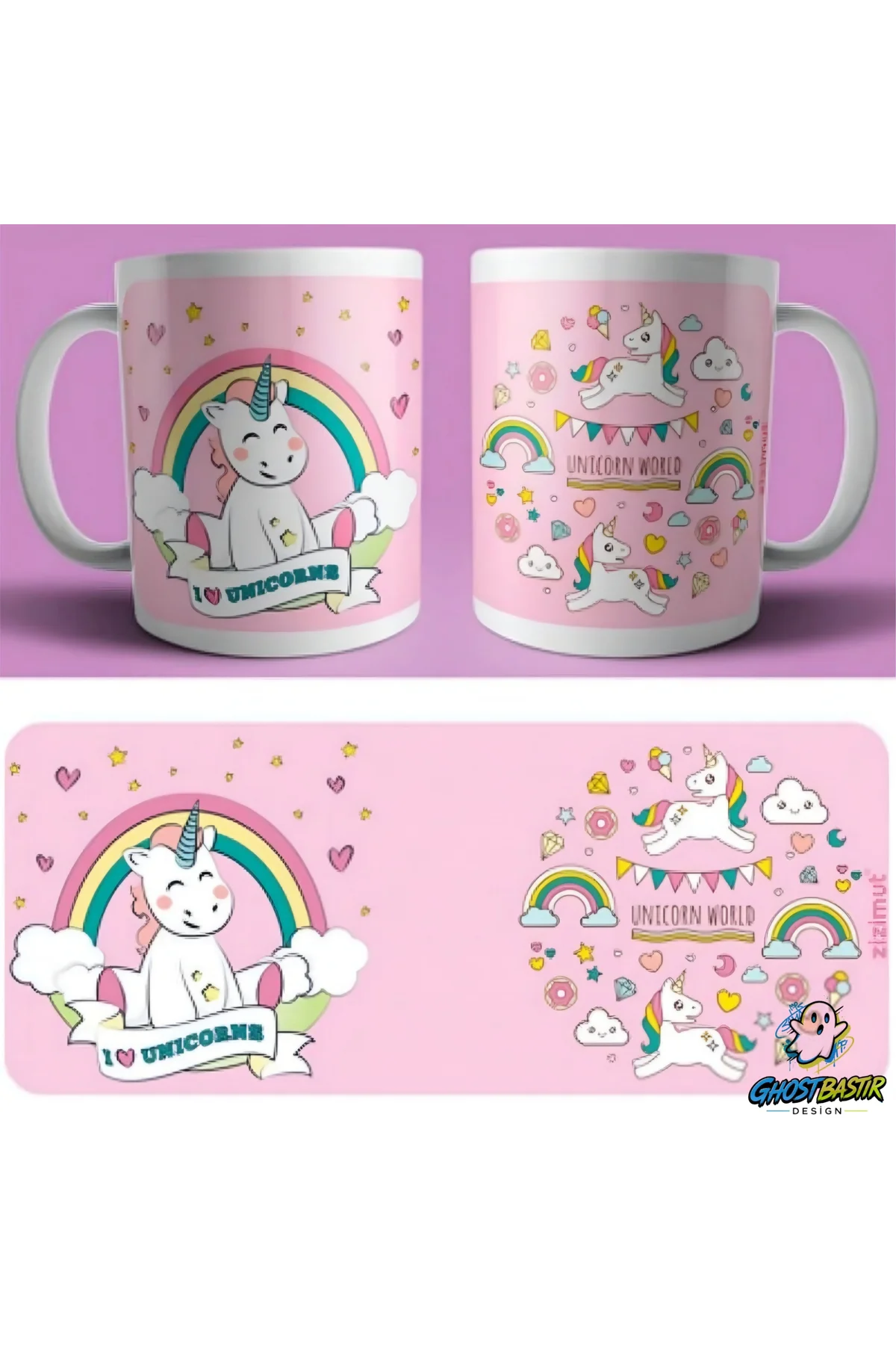Unicorn Kupa Bardak | Tek Adet K0444