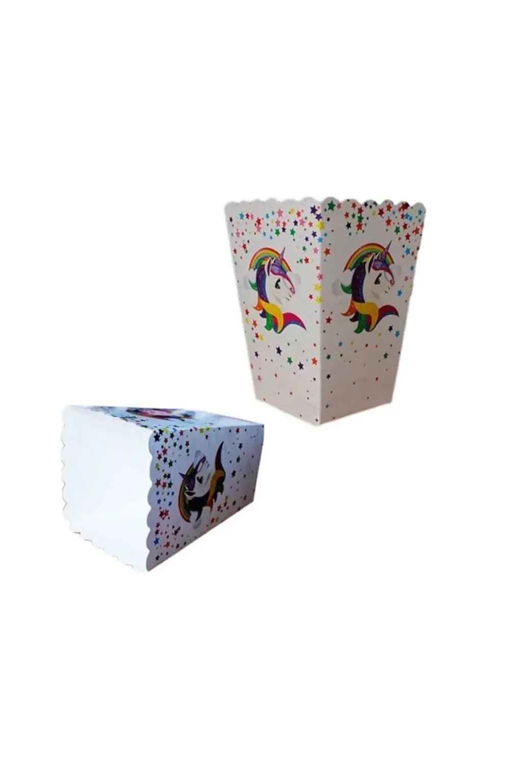 Unicorn Mısır Kutusu Popcorn Kutusu 10 Adet Kb4080