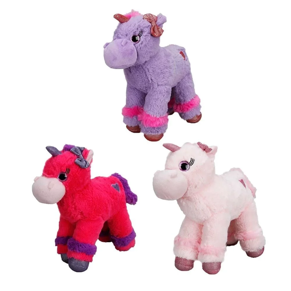 Unicorn Renkli Peluş At 28 cm. - Stokta Olan Renk Gönderilir